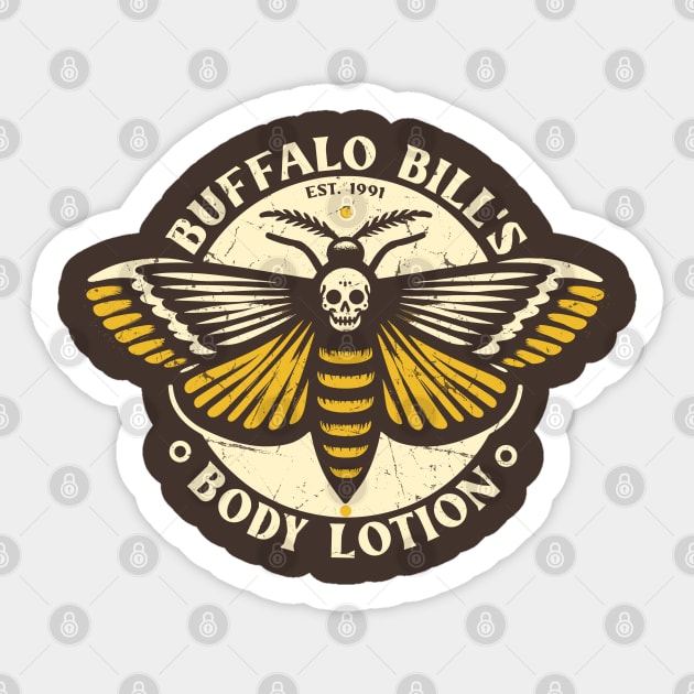 Buffalo Bill's Body Lotion /\/ Distressed Horror Style Sticker by Trendsdk